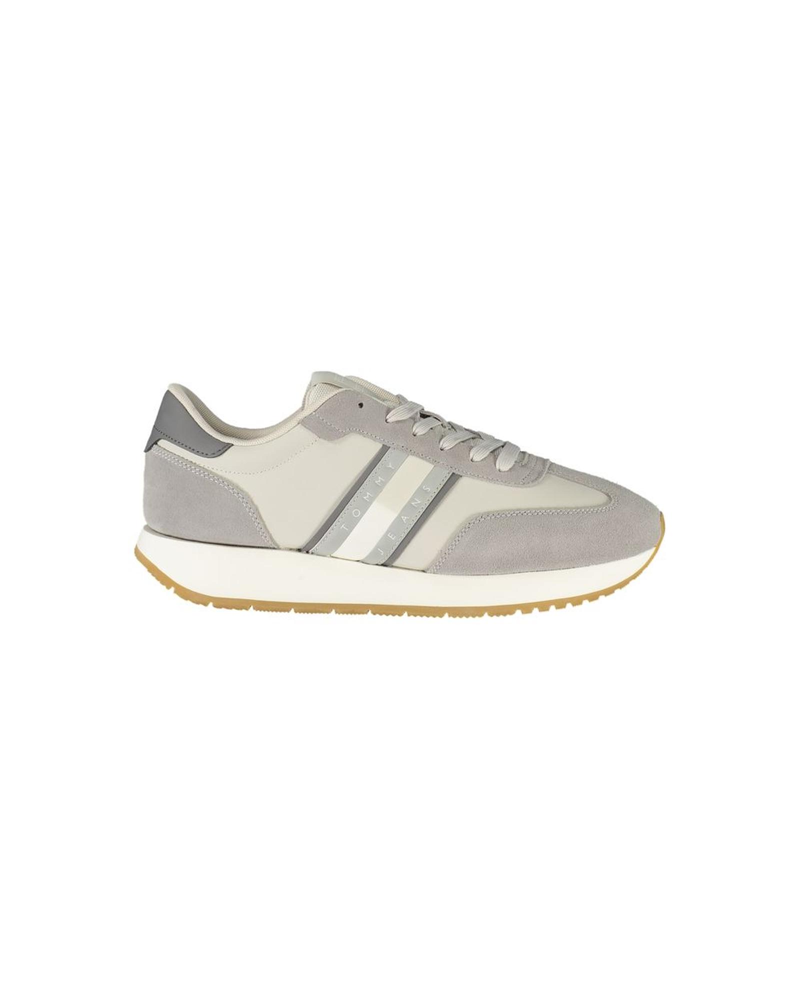 V539-TO-36048-EU45US12-202506181132-00 Tommy Hilfiger Men's Gray Leather Sneaker - 45 EU - Image 1