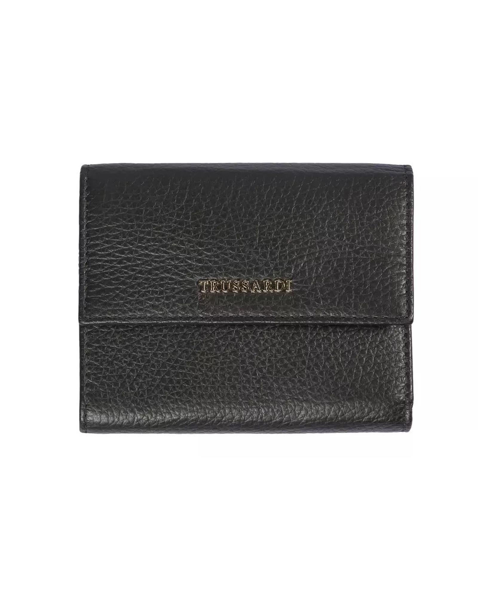 V539-TR-20723-202509010805-00 Embossed Leather Womens Wallet with Press Button Closure One Size Women - Image 1
