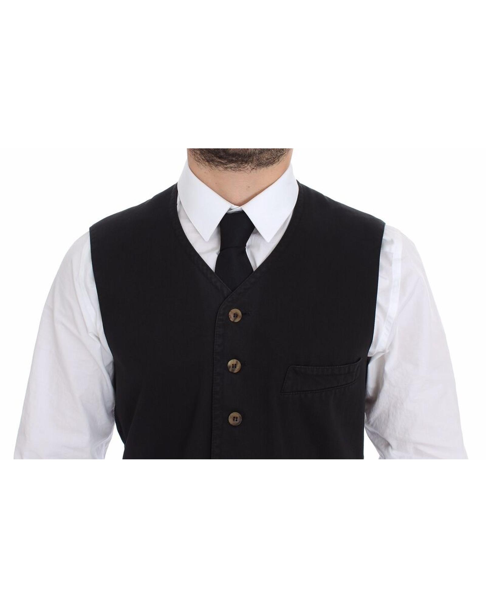 V539-VES10076-4-202509010800-01 Dress Vest with Adjustable Strap and Logo Details 50 IT Men - Image 2