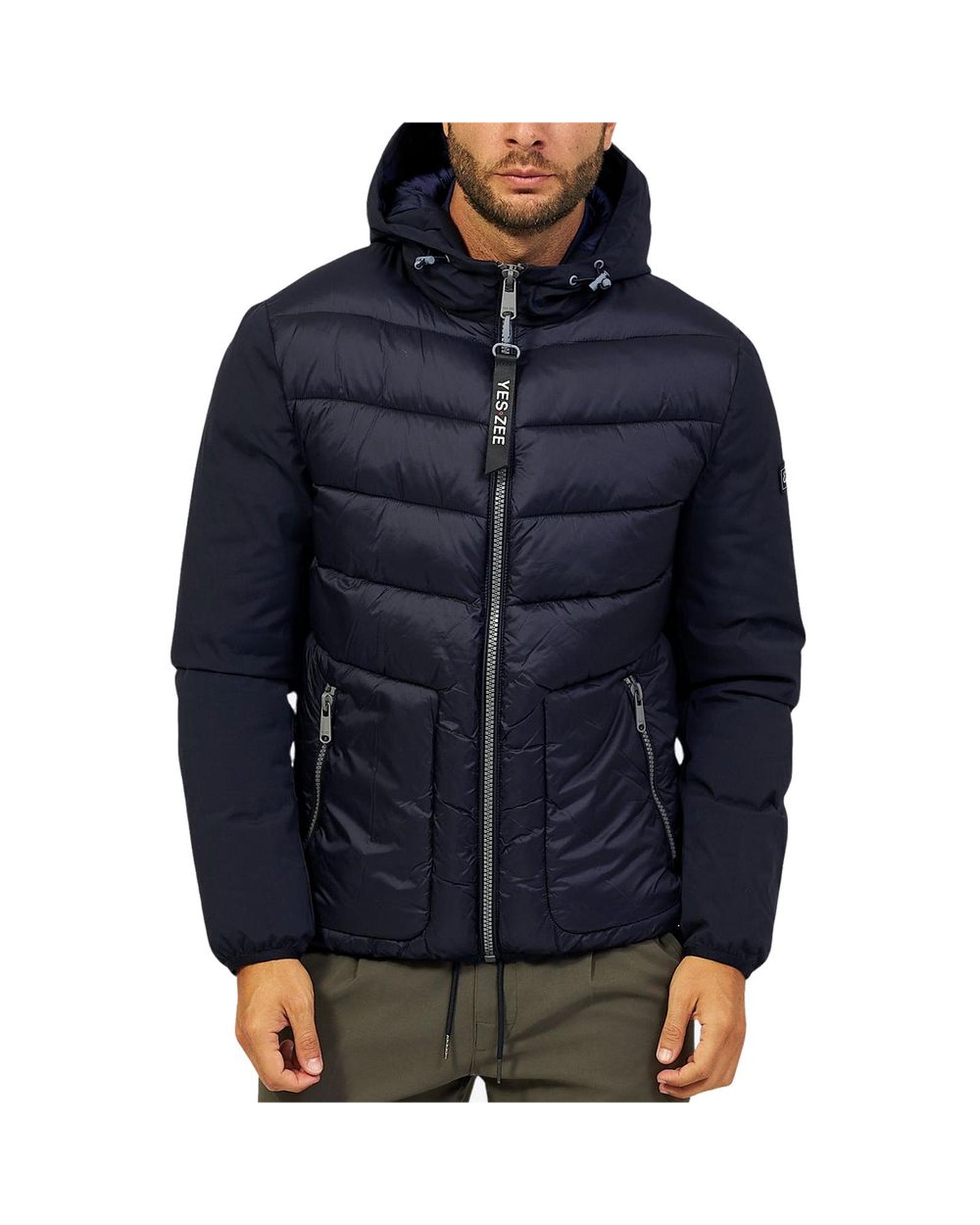 V539-YE-13679-3XL-202506181845-00 Yes Zee Men's Blue Nylon Jacket - 3XL - Image 1