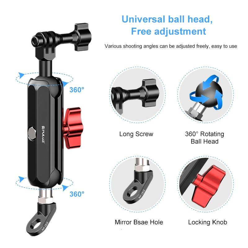V562-0123UP-202503062125-06 Adjustable Cnc Metal Motorcycle Rearview Arm Mount - Image 7
