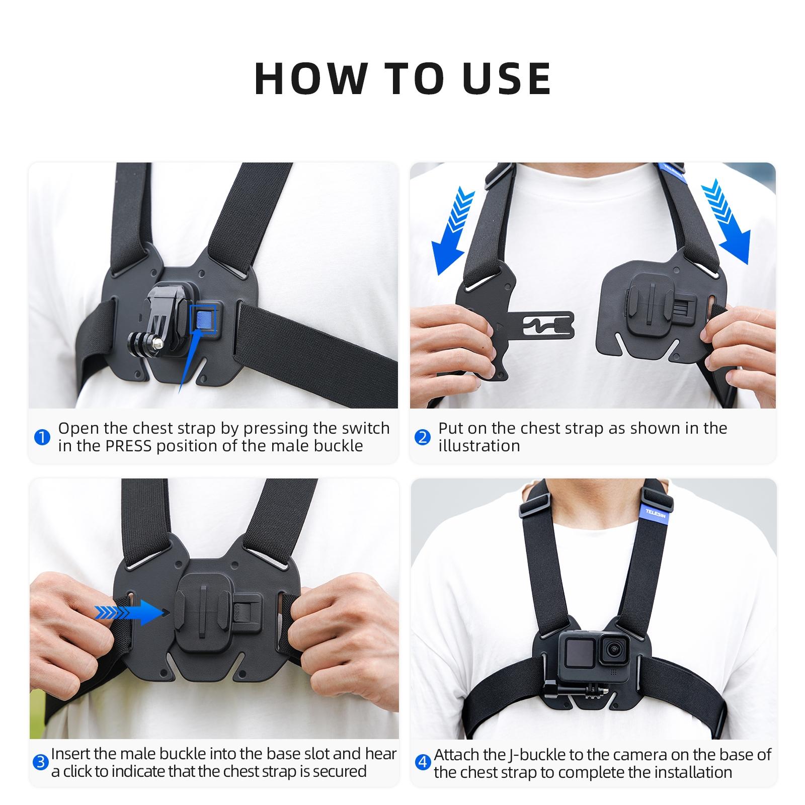 V562-05083060DBT-202502212210-09 Action Camera Chest Strap Mount Belt - Image 10