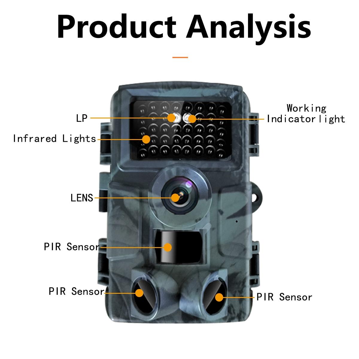 V562-0522400ADE-202505231516-04 4k Infrared Night Vision Hunting Camera with 2 Lcd Screen - Image 5