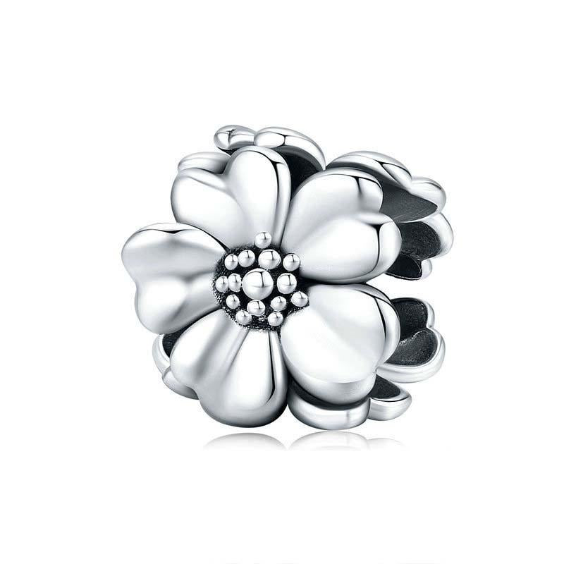 V562-08586240DBT-202504111507-00 925 Sterling Silver Flower Beaded Bracelet Accessory - Image 1
