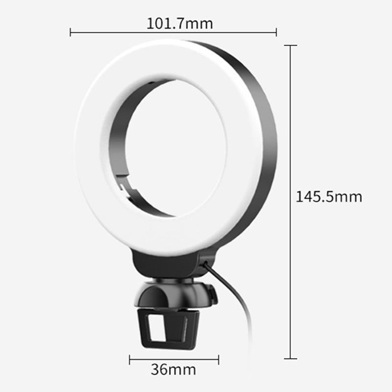 V562-1007654060DBT-221661-04 48leds Laptop Camera Beauty Ring Light - Clip Set 4-inch - Clip Set - Image 5