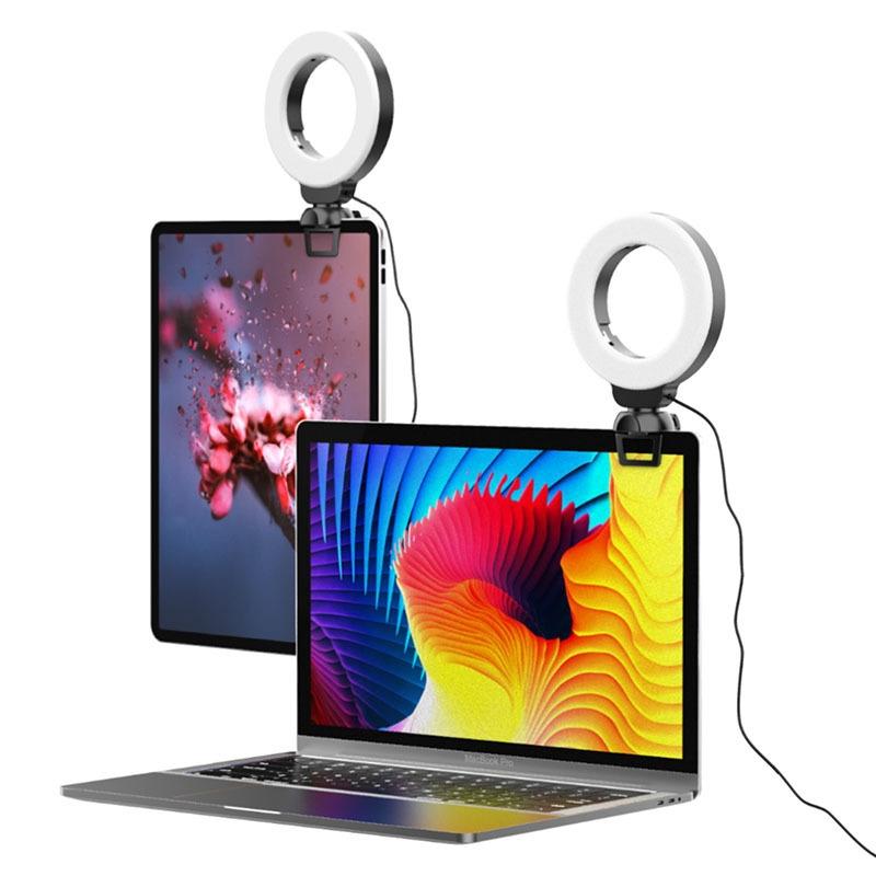 V562-1007654060DBT-221661-06 48leds Laptop Camera Beauty Ring Light - Clip Set 4-inch - Clip Set - Image 7