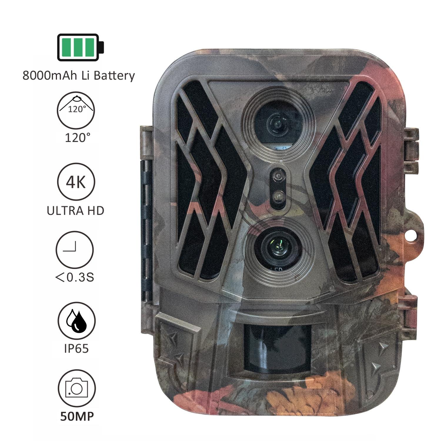 V562-1010014060DBT-202505231516-04 50mp 4k Dual Lens Infrared Hunting Camera for Outdoor Rainfall and Fog - Image 5