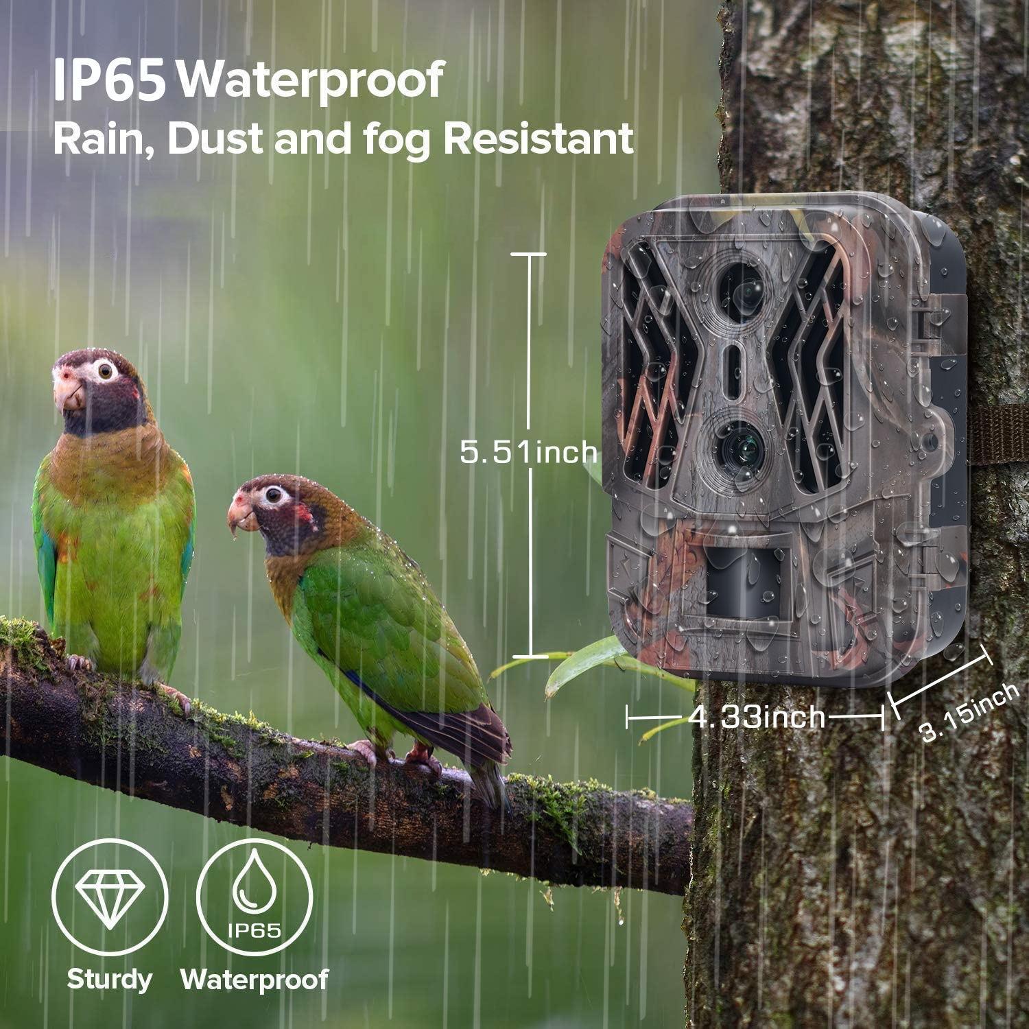 V562-1010014060DBT-202505231516-05 50mp 4k Dual Lens Infrared Hunting Camera for Outdoor Rainfall and Fog - Image 6
