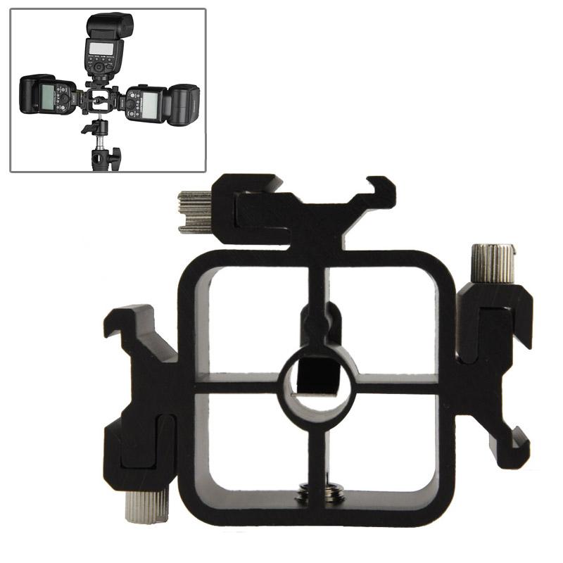 V562-1011-ACD-S-202502212010-00 Triple Hot Shoe Mount Adapter For Flash And Light Stands - Image 1