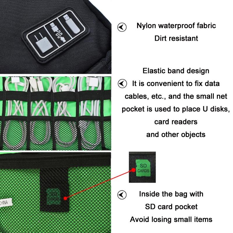 V562-1029542060DBT-202504251817-03 Portable Mobile Phone u Disk Storage Bag - Multifunctional Blue - Image 4