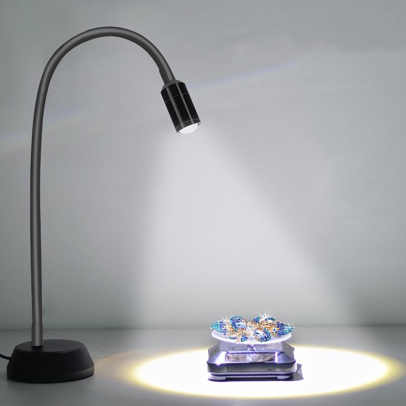 V562-1031750850DBT-202502212230-01 Adjustable Led Jewelry Table Lamp for Wenwan Diamond Jadeite Jade - Single Head - Image 4