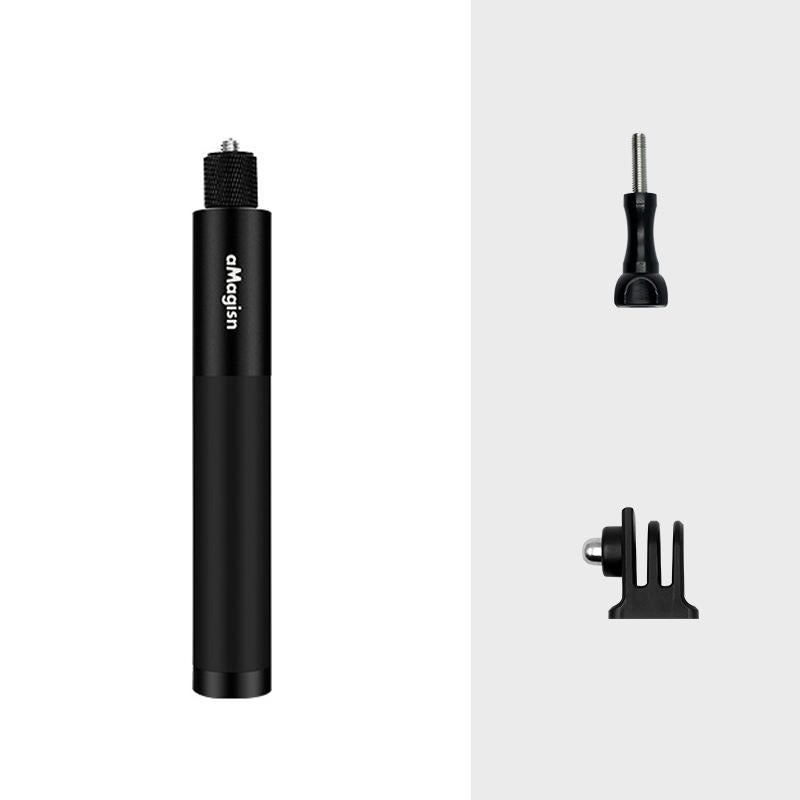 V562-1039554060DBT-219801-10 70cm Straight Pull Selfie Stick for Sports Cameras with 3 Jaw Screw - Single Rod - Image 11