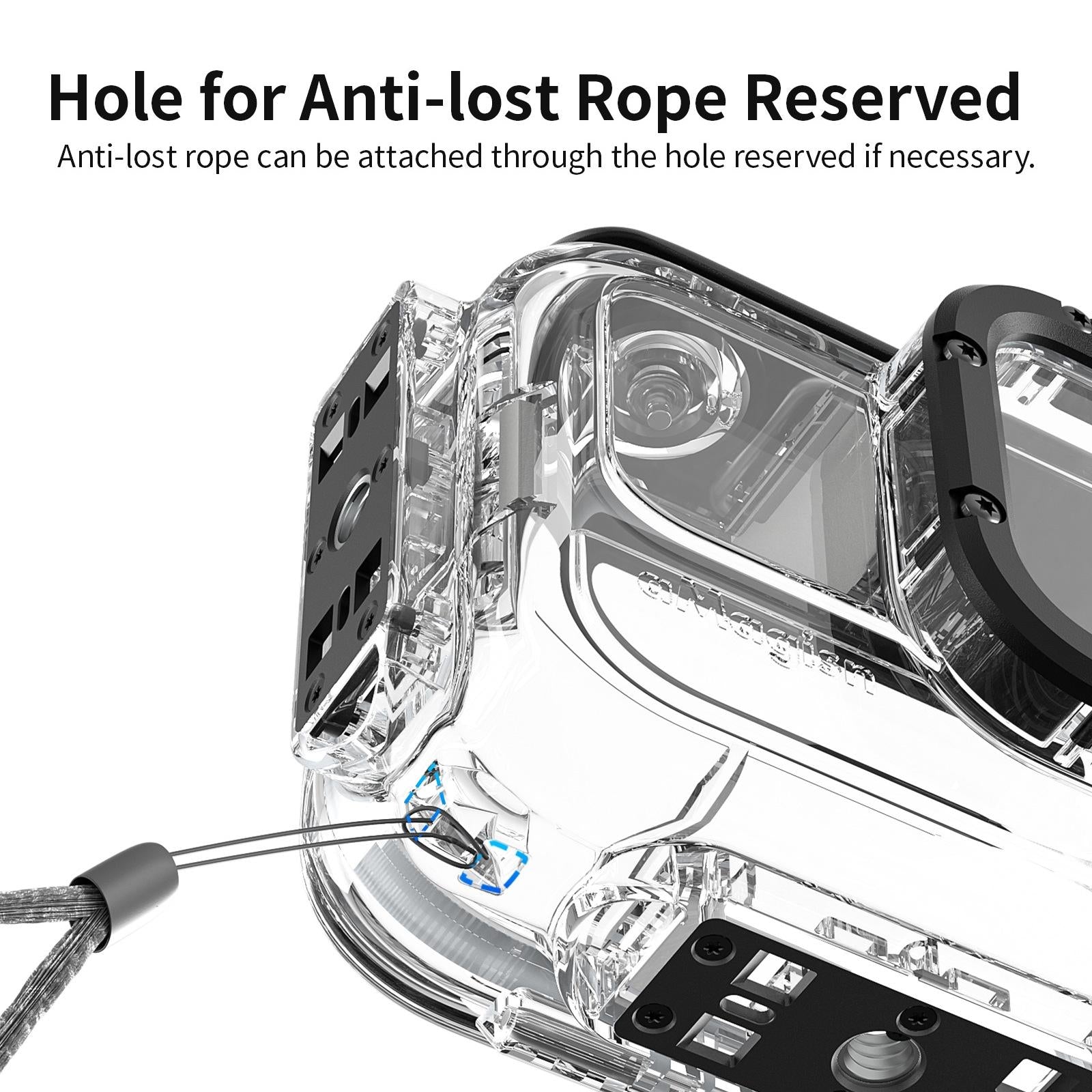 V562-1053554060DBT-219868-04 60m Waterproof Dive Shell for Magisn Camera - Horizontal & Vertical Shooting - For Insta360 Ace Pro - Image 5