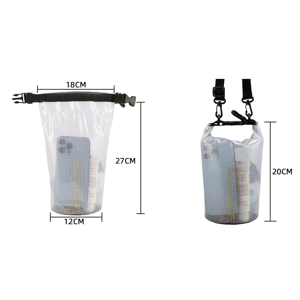 V562-1068304060DBT-202504251740-03 2L Waterproof Bag For Beach Rafting And Swimming Translucent Design - Image 4