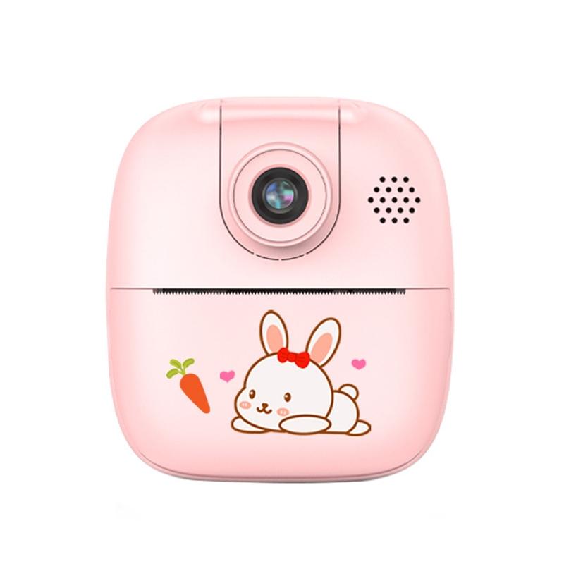 V562-1090892060DBT-202502211935-00 Rotating Lens Kids Digital Camera - Pink Hd Printable - Image 1