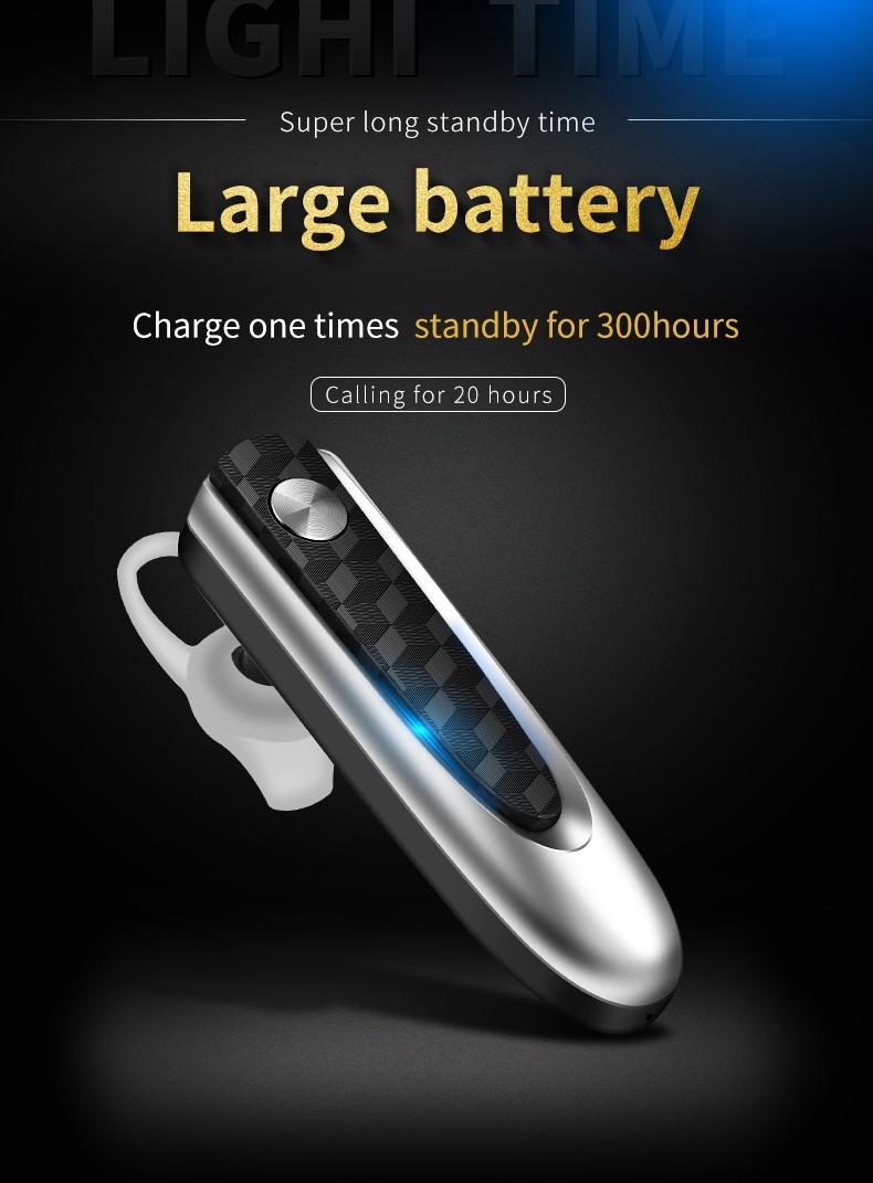 V562-10991200AYS-202503062015-02 Wireless Bluetooth Earbud for Hands-free Calls and Music - Large Battery - Black - Image 3