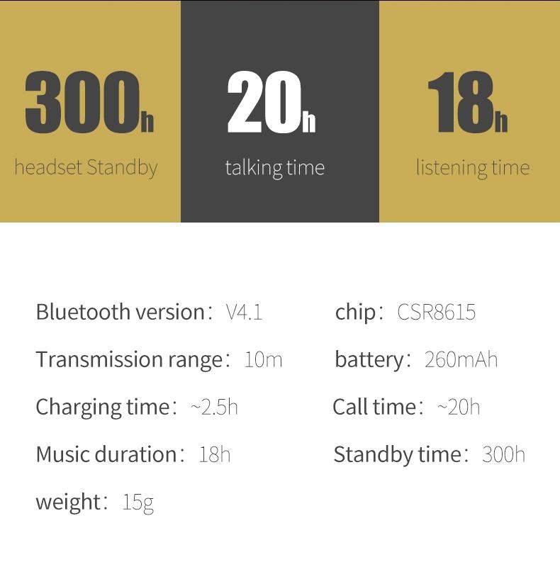 V562-10991200AYS-202503062015-06 Wireless Bluetooth Earbud for Hands-free Calls and Music - Large Battery - Black - Image 7