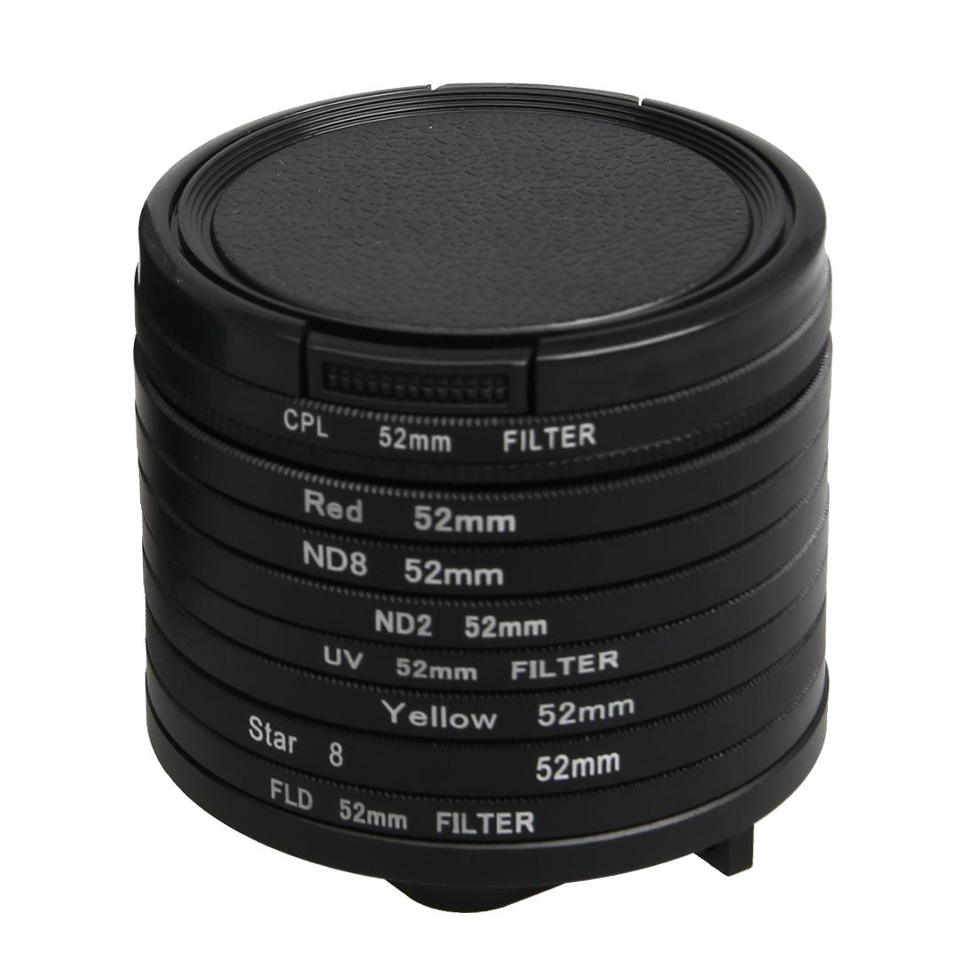 V562-1131ACD-202505221316-03 52mm Lens Filter Set for Gopro Hero5 Action Camera - Cpl Uv Nd8 Nd2 Star 8 Fld - Image 4