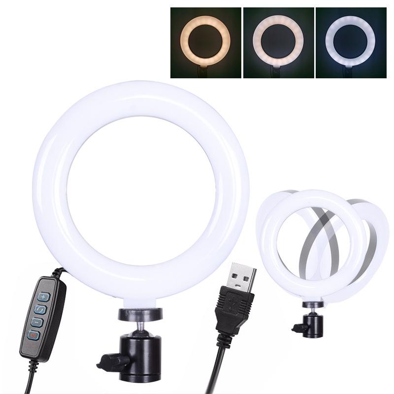 V562-12086650DBT-202503061835-02 Adjustable 6 Led Ring Light with Strong Clip - 2m Desktop Computer Clip Light - Image 3