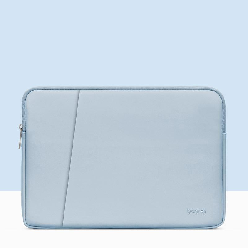 V562-1631475950DBT-202504022006-00 Sky Blue Leather Laptop Bag - Double-Layer - 11 / 12 Inch - Image 1