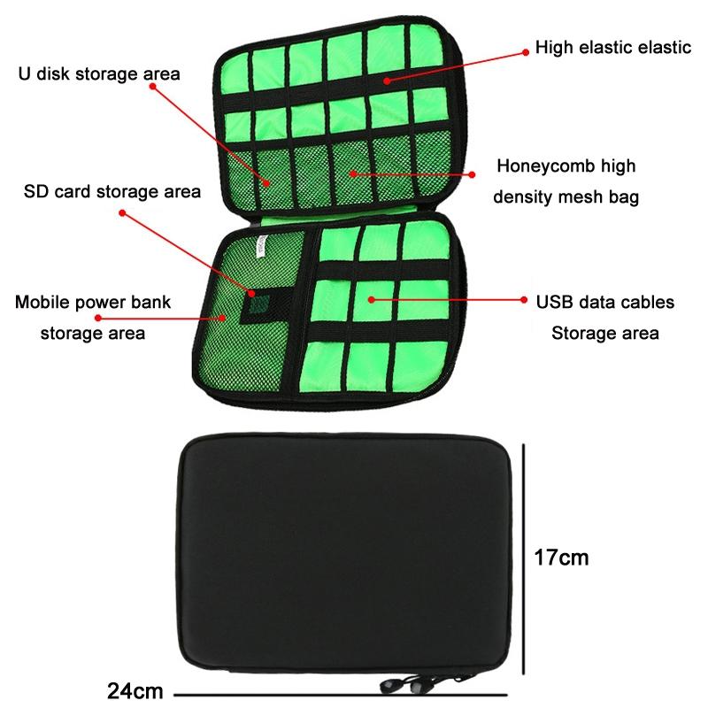 V562-2029542060DBT-202504022120-03 Portable Multifunctional u Disk Storage Bag for Mobile Phone Accessories - Black - Image 4
