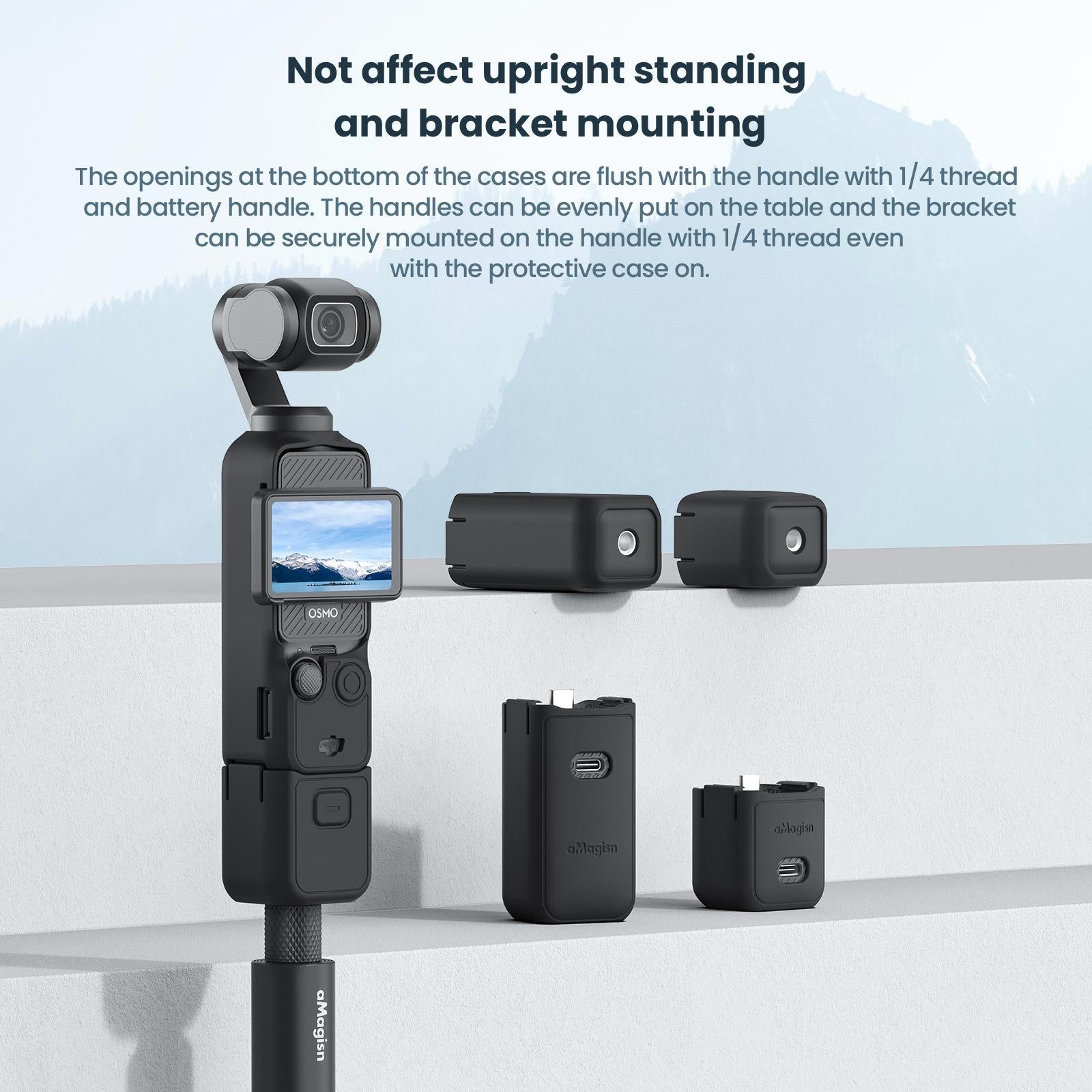 V562-2075554060DBT-202505211925-05 5-in-1 Silicone Case for Dji Pocket 3 Camera Accessories - 5 In 1 Blue - Image 6