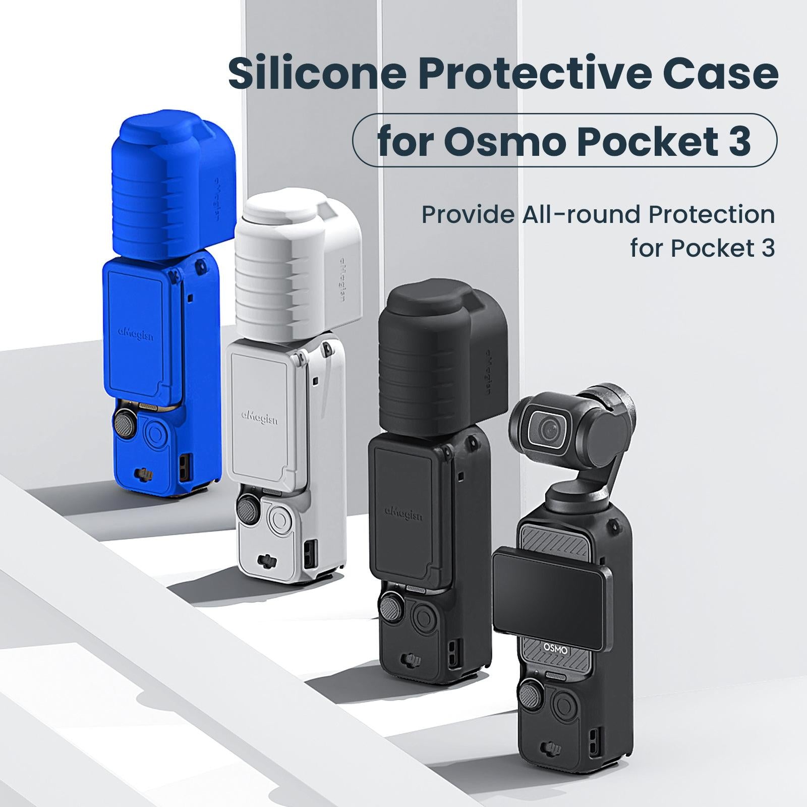 V562-2075554060DBT-202505211925-11 5-in-1 Silicone Case for Dji Pocket 3 Camera Accessories - 5 In 1 Blue - Image 12