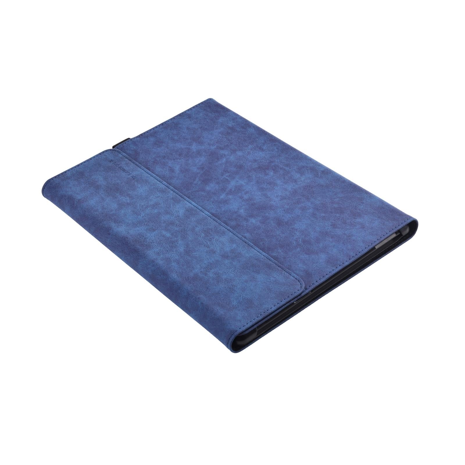 V562-2091191060DBT-202504291930-01 Dark Blue Leather Tablet Case For Microsoft Surface Pro X - 13 Inch - Image 2