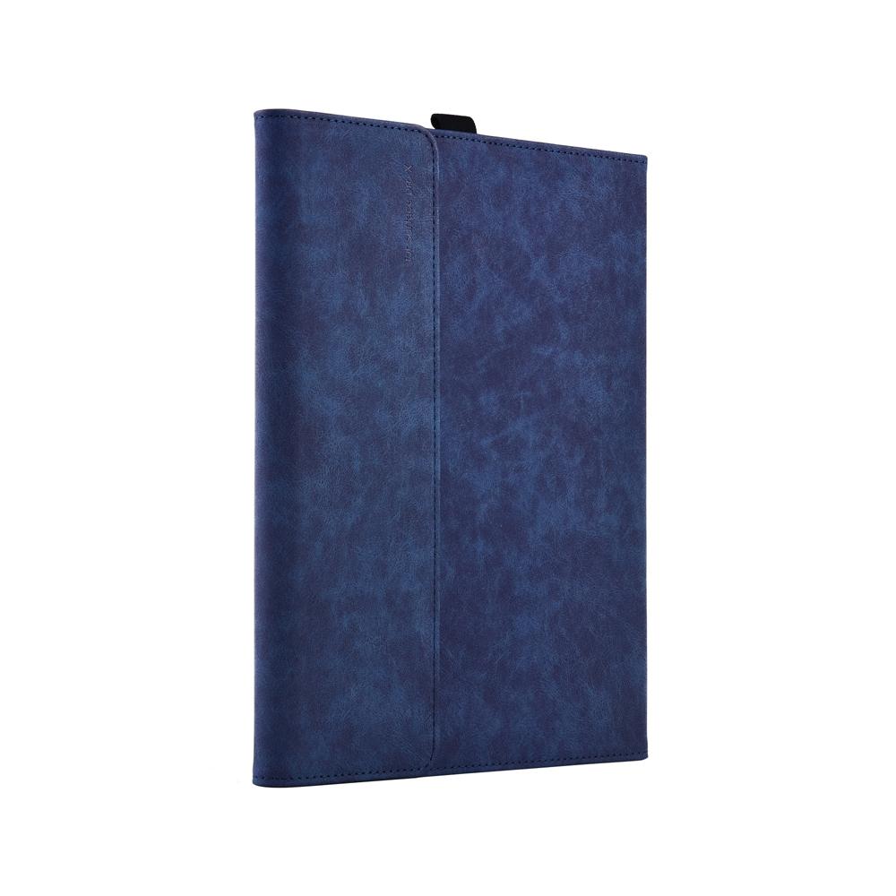 V562-2091191060DBT-202504291930-03 Dark Blue Leather Tablet Case For Microsoft Surface Pro X - 13 Inch - Image 4
