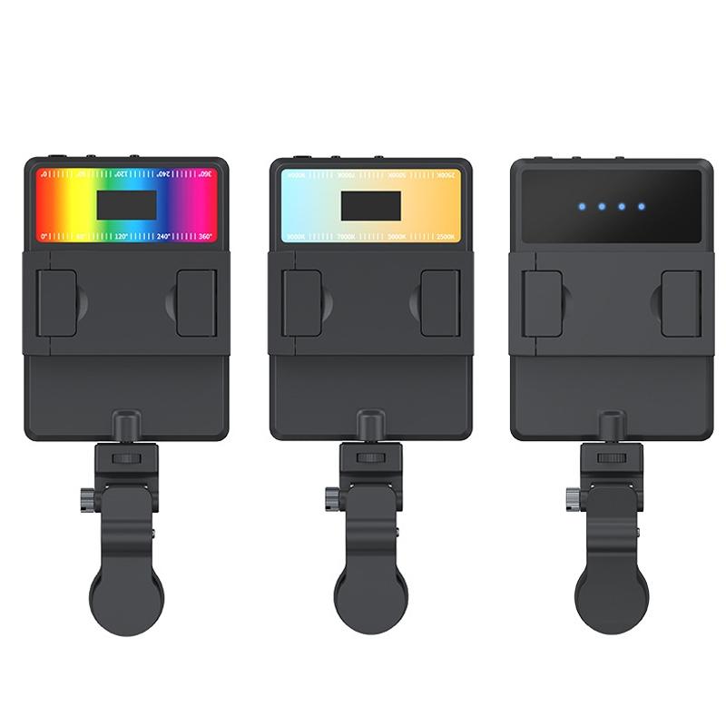 V562-2094353060DBT-202503061905-04 5w Mobile Phone Fill Light for Live Broadcast with Screen - V11 Cool & Warm - Image 5