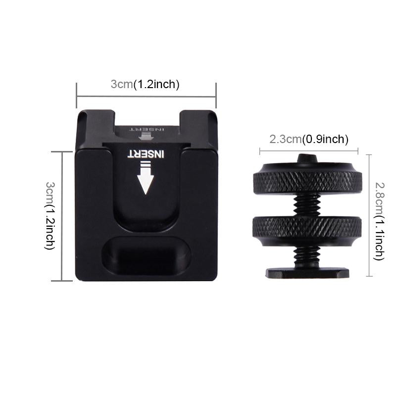 V562-2303UP-202503062205-03 Aluminum 4-Head Hot Shoe Mount Adapter For Microphone And Flash Light - Image 4