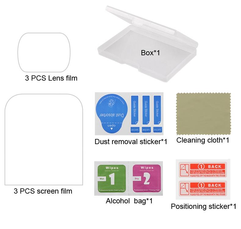 V562-2610THC-202503062120-08 6-piece Tempered Glass Film Set for Dji Pocket Gimbal - Image 9