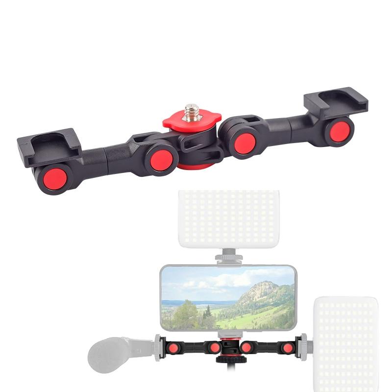 V562-27205060DBT-202505212006-00 Universal Dual Cold Shoe Mount For Camera And Phone - Image 1