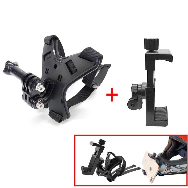 V562-3003272060DBT-202503062040-00 Universal Motorcycle Helmet Mount for Action Camera and Phone - Image 1