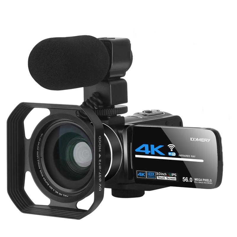 V562-3022003060DBT-202502212205-01 Af2 5600Px 18X Zoom 4K Digital Video Camera With Hood & Microphone & Wide-Angle Lens - Image 2