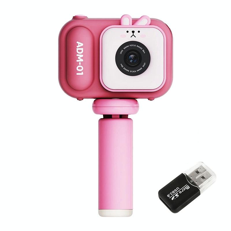 V562-3069994060DBT-202502241540-01 48Mp Dual Lens Kids Digital Camera With 2.4 Ips Screen And 32Gb Tf Card - Blue Fox - With 32G Tf Card Pink Bunny - Image 2