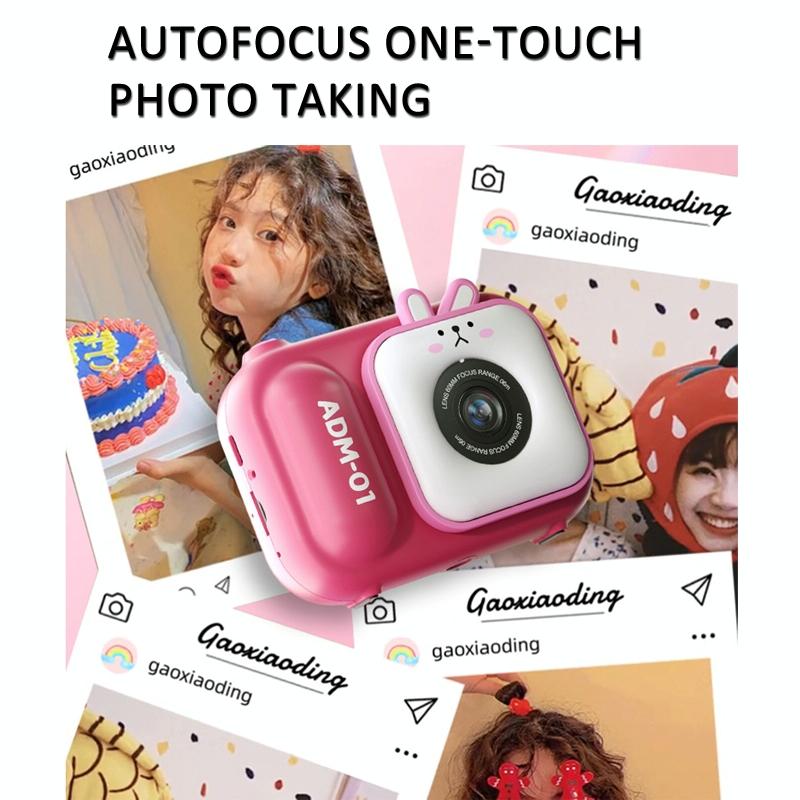 V562-3069994060DBT-202502241540-07 48Mp Dual Lens Kids Digital Camera With 2.4 Ips Screen And 32Gb Tf Card - Blue Fox - With 32G Tf Card Pink Bunny - Image 8