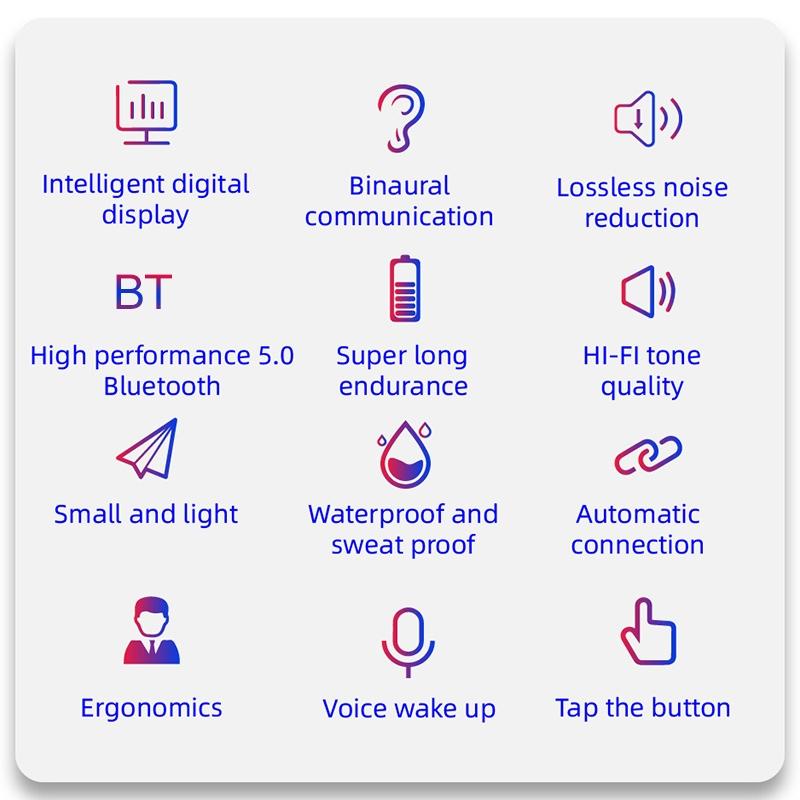 V562-3351D6PI-202505222016-06 Wireless Bluetooth 5.0 Earphones with Charging Box - Air6 Pro Tws - Image 7