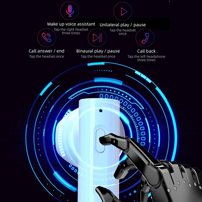 V562-3351D6PI-202505222016-10 Wireless Bluetooth 5.0 Earphones with Charging Box - Air6 Pro Tws - Image 11