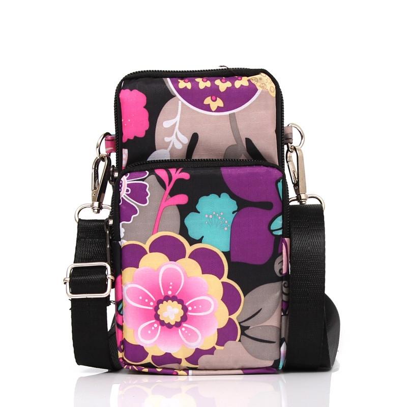 V562-4024774060DBT-202505191612-08 Animal Park Mini Crossbody Phone Wallet With Arm Band - Blue Printing - Image 9