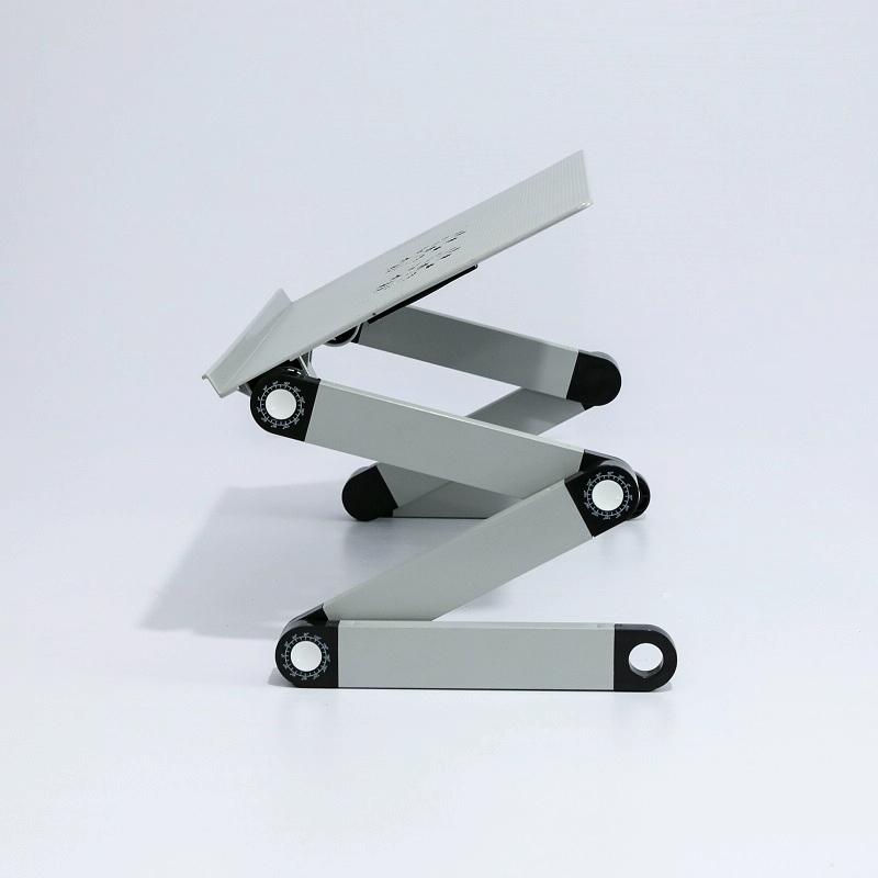 V562-4029837750DBT-202505221820-06 Foldable Laptop Desk with Fan & Mouse Board - Aluminum Alloy Height-adjustable - Image 7