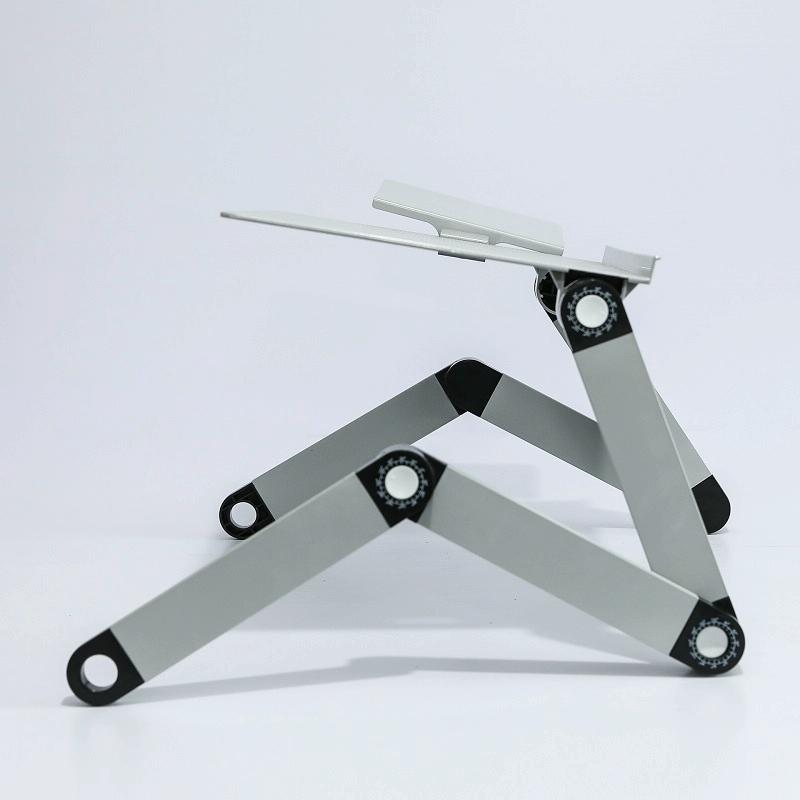 V562-4029837750DBT-202505221820-07 Foldable Laptop Desk with Fan & Mouse Board - Aluminum Alloy Height-adjustable - Image 8