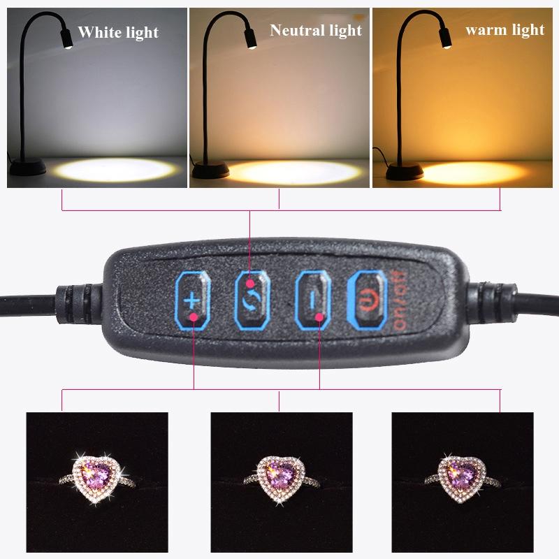 V562-4031750850DBT-202503031312-05 Adjustable Double-head Led Jewelry Table Lamp for Live Photos - Image 7
