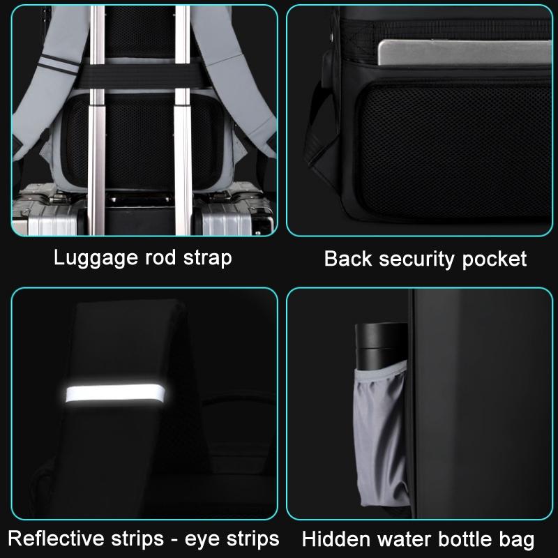 V562-4065922060DBT-202505271316-03 17.3 Silver Gaming Backpack with Hard Shell for Computers - Image 4