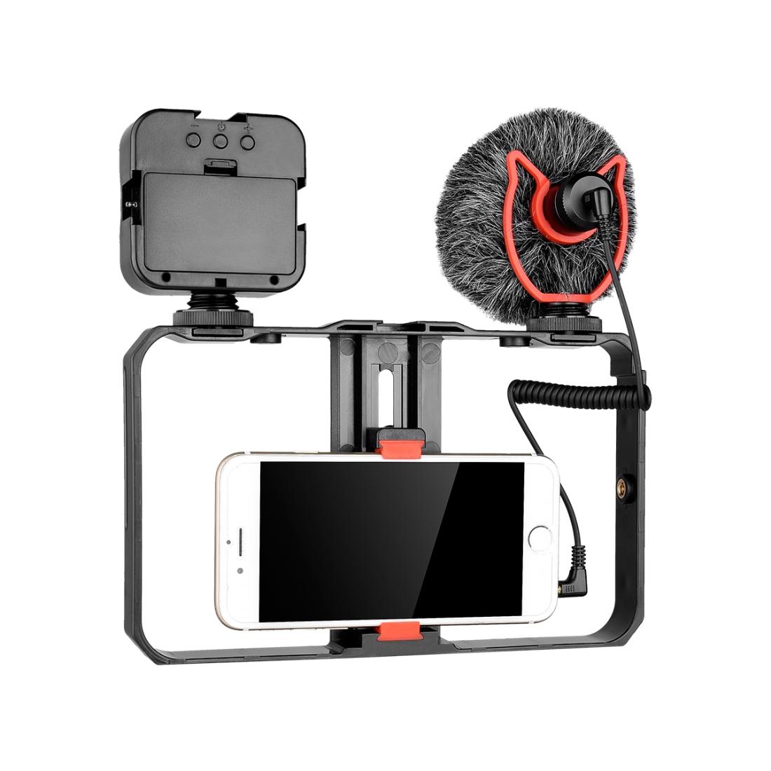 V562-4111ACD-202502212250-00 Vlogging Video Rig With Mic & Fill Light For Smartphone - Image 1