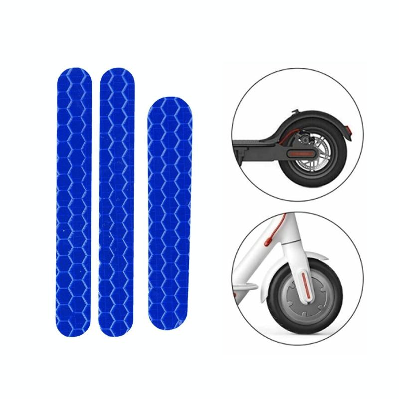 V562-4181902750DBT-202505291148-00 Reflective Stickers for Ninebot Es2 Scooter - Blue - Image 1