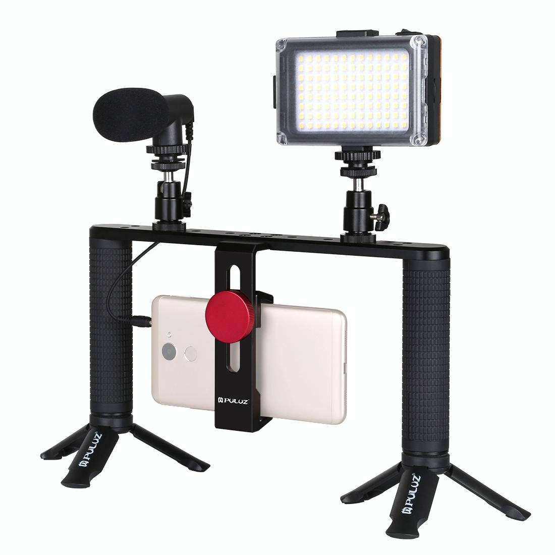 V562-4203TKP-202502212300-01 4-In-1 Vlogging Kit With Led Light Microphone Tripod And Stabilizer - Image 2