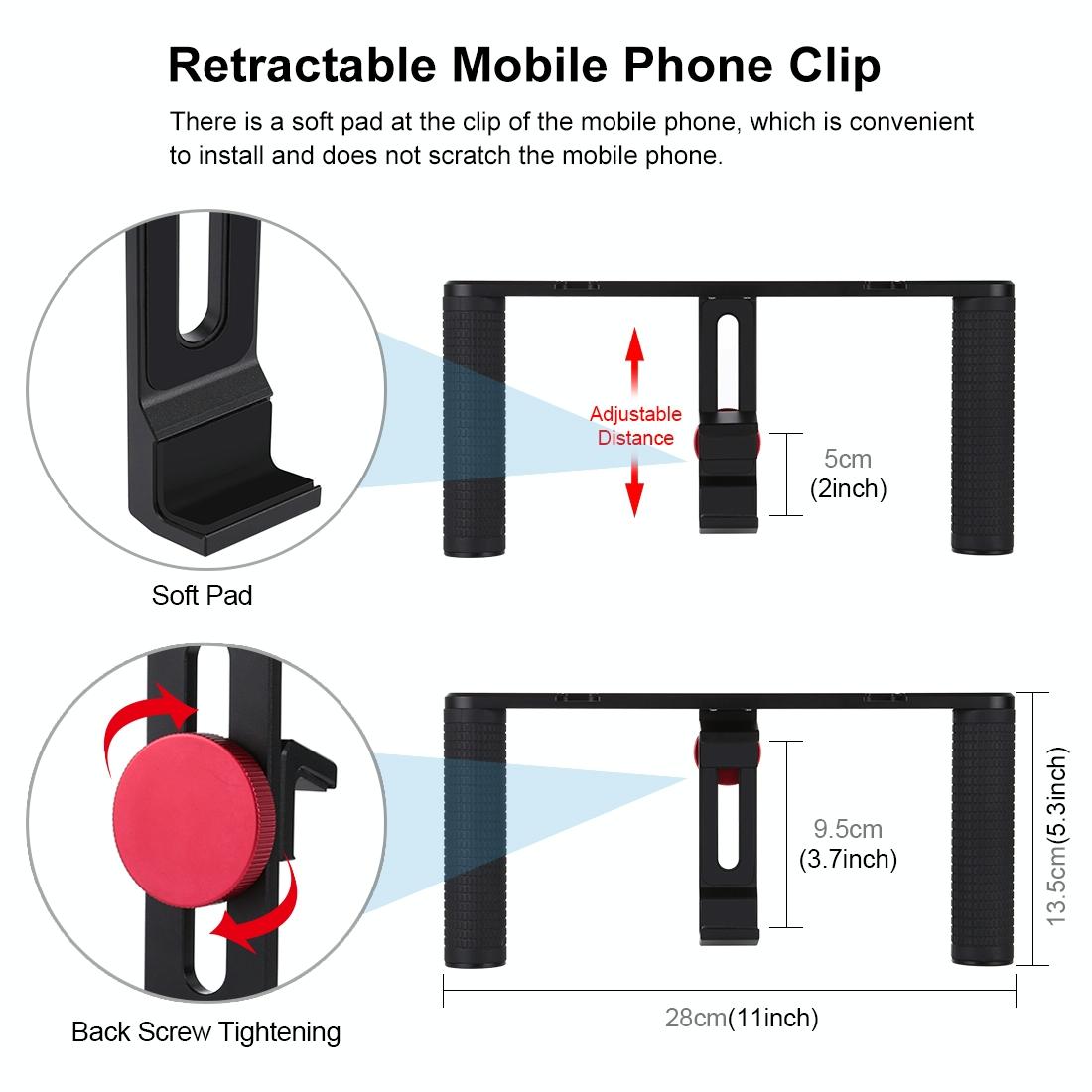 V562-4203TKP-202502212300-03 4-In-1 Vlogging Kit With Led Light Microphone Tripod And Stabilizer - Image 4