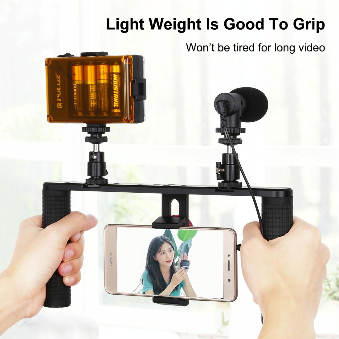 V562-4203TKP-202502212300-05 4-In-1 Vlogging Kit With Led Light Microphone Tripod And Stabilizer - Image 6