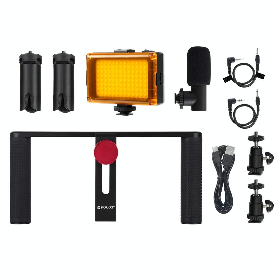 V562-4203TKP-202502212300-09 4-In-1 Vlogging Kit With Led Light Microphone Tripod And Stabilizer - Image 10